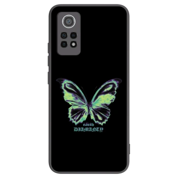 Picasee silikonowe czarne etui na Xiaomi Redmi Note 12 Pro 4G - Diamanty Blue