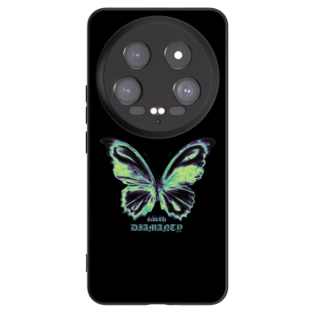Picasee silikonowe czarne etui na Xiaomi 14 Ultra - Diamanty Blue