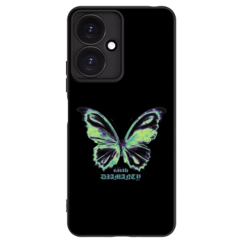 Picasee silikonowe czarne etui na Xiaomi Redmi 13C 5G - Diamanty Blue