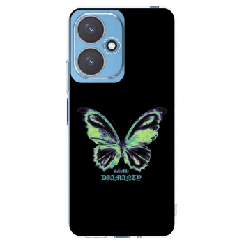 Picasee silikonowe przeźroczyste etui na Xiaomi Redmi 13C 5G - Diamanty Blue