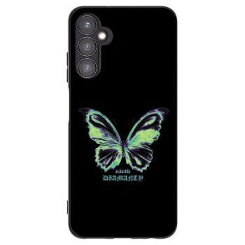 Picasee silikonowe czarne etui na Samsung Galaxy A05s A057G - Diamanty Blue