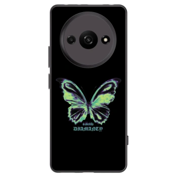 Picasee silikonowe czarne etui na Xiaomi Redmi A3 - Diamanty Blue