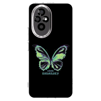 Picasee silikonowe przeźroczyste etui na Honor 200 5G - Diamanty Blue