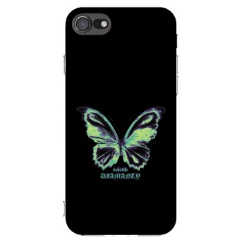 Picasee silikonowe przeźroczyste etui na Apple iPhone 7 - Diamanty Blue