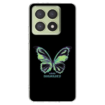 Picasee silikonowe przeźroczyste etui na Xiaomi 14T - Diamanty Blue