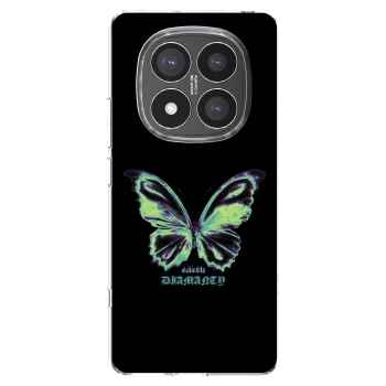 Picasee silikonowe przeźroczyste etui na Xiaomi Redmi Note 14 Pro+ 5G - Diamanty Blue