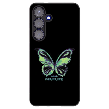 Picasee silikonowe czarne etui na Samsung Galaxy S25 5G - Diamanty Blue