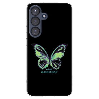 Picasee silikonowe przeźroczyste etui na Samsung Galaxy S25 5G - Diamanty Blue