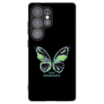 Picasee silikonowe czarne etui na Samsung Galaxy S25 Ultra 5G - Diamanty Blue
