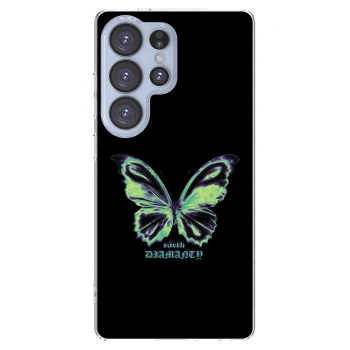 Picasee silikonowe przeźroczyste etui na Samsung Galaxy S25 Ultra 5G - Diamanty Blue