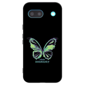 Picasee silikonowe czarne etui na Google Pixel 8a - Diamanty Blue