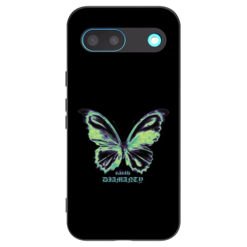 Picasee silikonowe czarne etui na Google Pixel 8 - Diamanty Blue