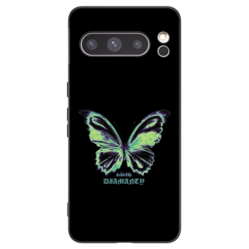 Picasee silikonowe czarne etui na Google Pixel 8 Pro - Diamanty Blue