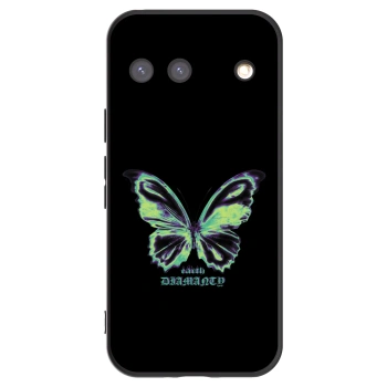 Picasee silikonowe czarne etui na Google Pixel 9 - Diamanty Blue