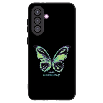 Picasee silikonowe czarne etui na Samsung Galaxy A56 5G A566B - Diamanty Blue