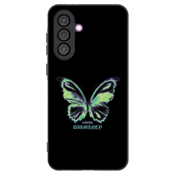Picasee silikonowe czarne etui na Samsung Galaxy A36 5G - Diamanty Blue