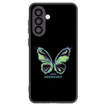 Picasee silikonowe czarne etui na Samsung Galaxy A26 5G A266B - Diamanty Blue