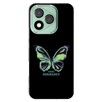 Picasee silikonowe przeźroczyste etui na Honor 400 Lite 5G - Diamanty Blue