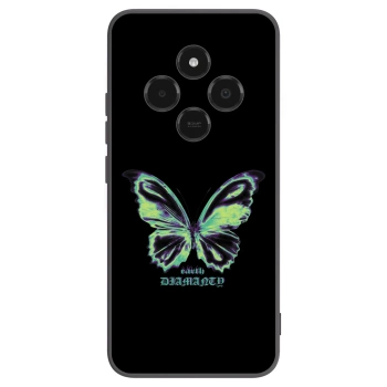 Picasee silikonowe czarne etui na Xiaomi Poco C75 - Diamanty Blue