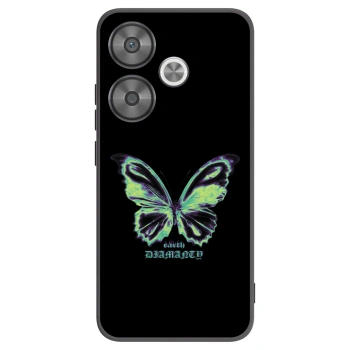 Picasee silikonowe czarne etui na Xiaomi Poco F6 - Diamanty Blue