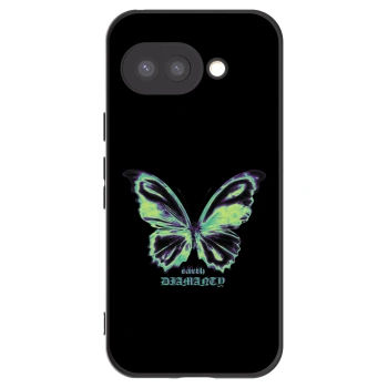 Picasee silikonowe czarne etui na Google Pixel 9a - Diamanty Blue