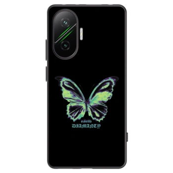 Picasee silikonowe czarne etui na Xiaomi Poco F7 Pro 5G - Diamanty Blue