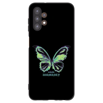 Picasee silikonowe czarne etui na Samsung Galaxy A13 5G - Diamanty Blue