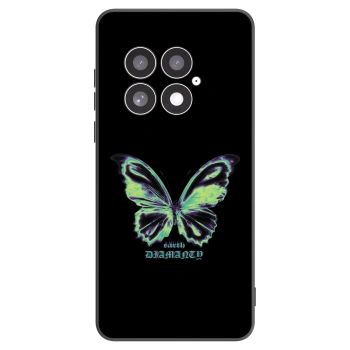 Picasee silikonowe czarne etui na OnePlus 13 5G - Diamanty Blue