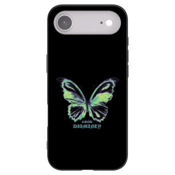 Picasee silikonowe czarne etui na Apple iPhone Air - Diamanty Blue