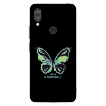Picasee silikonowe przeźroczyste etui na Xiaomi Redmi 7 - Diamanty Blue