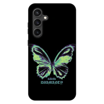 Etui na Samsung Galaxy S24 FE S721B - Diamanty Blue