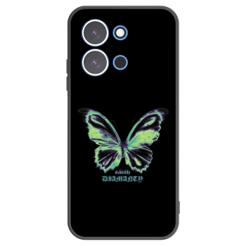 Picasee silikonowe czarne etui na Xiaomi Redmi 15C 4G - Diamanty Blue