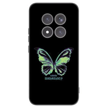 Picasee silikonowe czarne etui na Xiaomi Redmi Note 15 Pro+ - Diamanty Blue