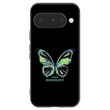 Picasee silikonowe czarne etui na Google Pixel 10 - Diamanty Blue
