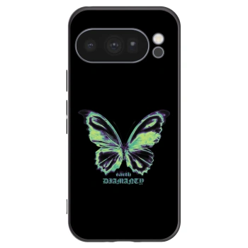 Picasee silikonowe czarne etui na Google Pixel 10 Pro - Diamanty Blue