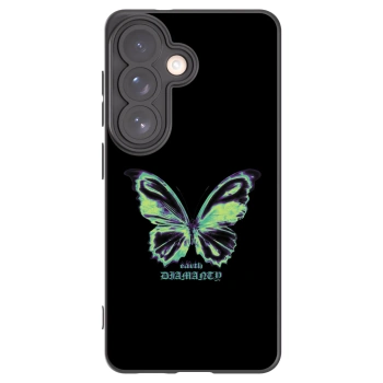 Picasee silikonowe czarne etui na Samsung Galaxy S26 - Diamanty Blue