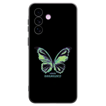 Picasee silikonowe czarne etui na Samsung Galaxy A57 5G - Diamanty Blue