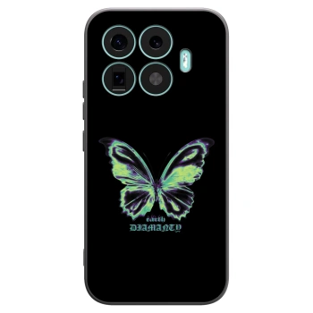 Picasee silikonowe czarne etui na Xiaomi 17T - Diamanty Blue
