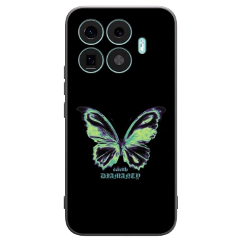 Picasee silikonowe czarne etui na Xiaomi 17T Pro - Diamanty Blue