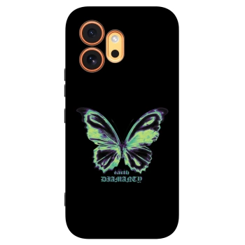 Picasee silikonowe czarne etui na Honor 600 - Diamanty Blue