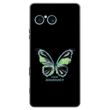 Picasee silikonowe czarne etui na Sony Xperia 10 VII - Diamanty Blue
