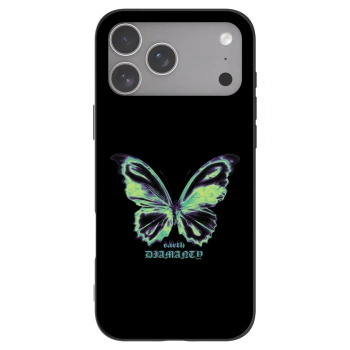 Picasee silikonowe czarne etui na Apple iPhone 18 Pro Max - Diamanty Blue
