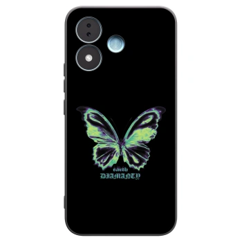 Picasee silikonowe czarne etui na Xiaomi Redmi Note 17 5G - Diamanty Blue