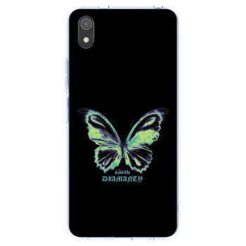 Picasee silikonowe przeźroczyste etui na Xiaomi Redmi 7A - Diamanty Blue