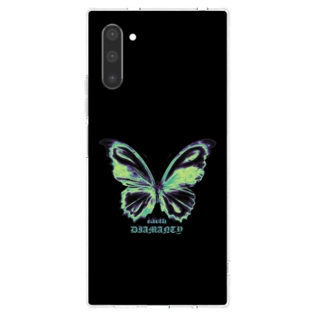 Picasee silikonowe przeźroczyste etui na Samsung Galaxy Note 10 N970F - Diamanty Blue