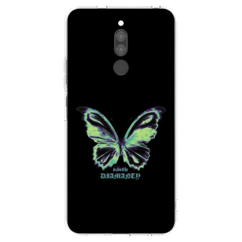 Picasee silikonowe przeźroczyste etui na Xiaomi Redmi 8 - Diamanty Blue