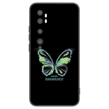 Picasee silikonowe czarne etui na Xiaomi Mi Note 10 (Pro) - Diamanty Blue