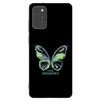 Picasee silikonowe przeźroczyste etui na Samsung Galaxy S20+ G985F - Diamanty Blue