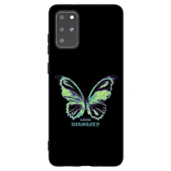 Picasee silikonowe czarne etui na Samsung Galaxy S20+ G985F - Diamanty Blue