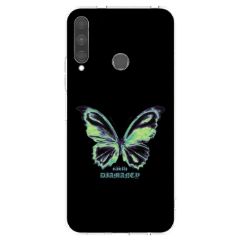 Picasee silikonowe przeźroczyste etui na Huawei P40 Lite E - Diamanty Blue